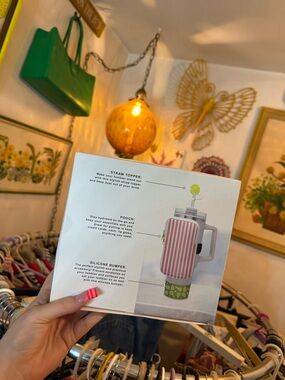 Tennis Themed Straw Top, Pouch, & Silicone Bumper